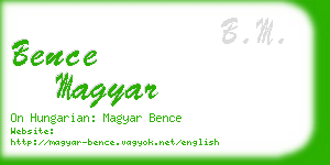 bence magyar business card